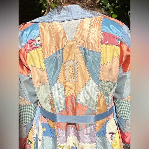 The Ludlow Shop Vintage Handmade Embroidered Quilt Coat - Picture 4 of 12